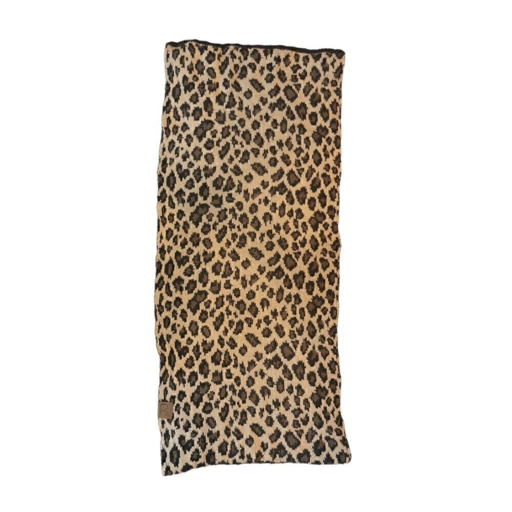 CC Brand Black Leopard Print Infinity Scarf - Picture 6 of 7